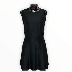 EUC Charming Charlie’s lace trim dress